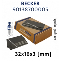 BECKER łopatka grafitowa 90138700005 | WN 124-219 ORYGINAŁ