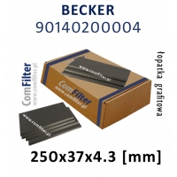 BECKER łopatka grafitowa 90140200004 | WN 124-253 ORYGINAŁ