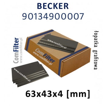 BECKER łopatka grafitowa 90134900007 | WN 124-162 ORYGINAŁ