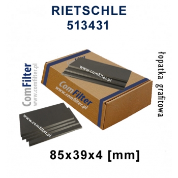 RIETSCHLE łopatka grafitowa 513431 | 7szt.| 85-39-4 ORYGINAŁ