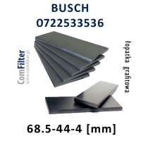 BUSCH łopatka grafitowa 0722533536 | 7szt. | 68.5-44-4 ORYGINAŁ