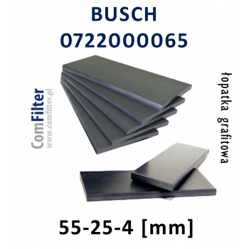 BUSCH łopatka grafitowa 0722000065 | 4szt. | 55-25-4 ORYGINAŁ