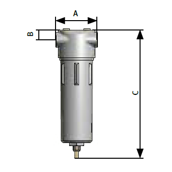 Odwadniacz cyklonowy F100WS - 216m3/h - 1